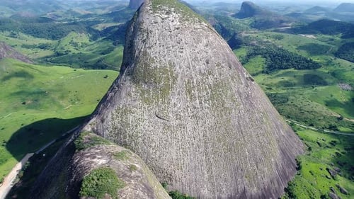 Rural landscape aerial view. Nature scenery