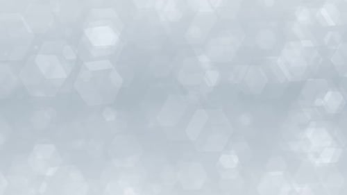 Abstract White Hexagon Bokeh Particle Loop Background