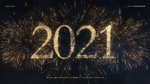 Neues Jahr Feuerwerk 2021 4K