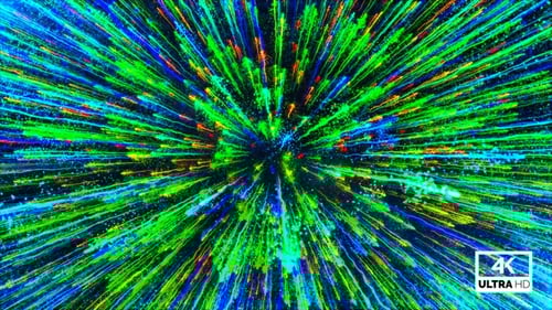 Colorful Particles Background Animation Seamless Loop V2