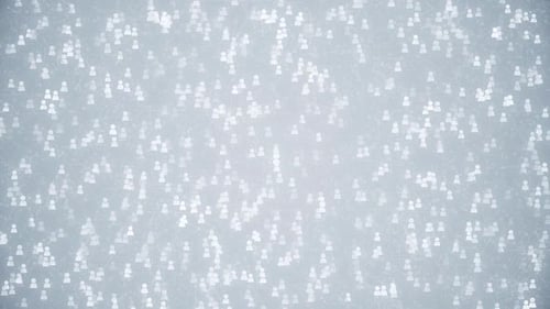 Digital Network of Connected People Icons Loop Background