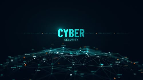 Cybersicherheit Digitaler Globus Animation 4K