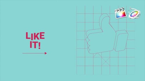 Geometric Blueprint Grid Graphics Intro