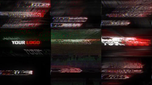 Glitch Logo Intro