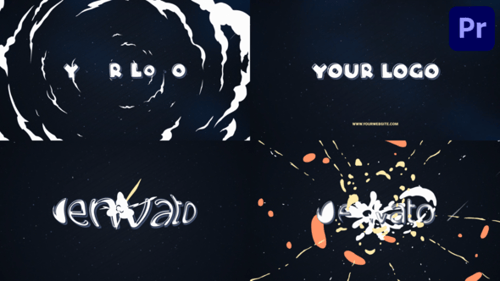 Explosion Space Logo for Premiere Pro