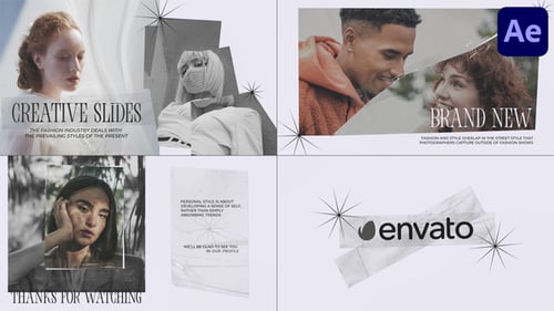 Handmade Collage Slideshow for After Effects