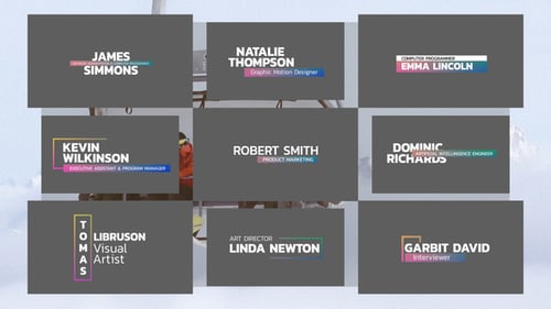 Dynamic Gradient Lower Thirds Pack for Videos