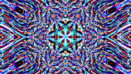 Abstract background 3D liquid lines in a multicolor texture. Fluid with blue reflection