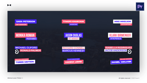 Dynamic Minimal Lower Thirds Pack for Professional Video