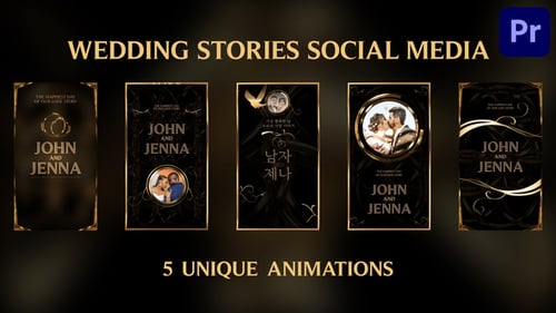 Wedding Stories Instagrams for Premiere Pro