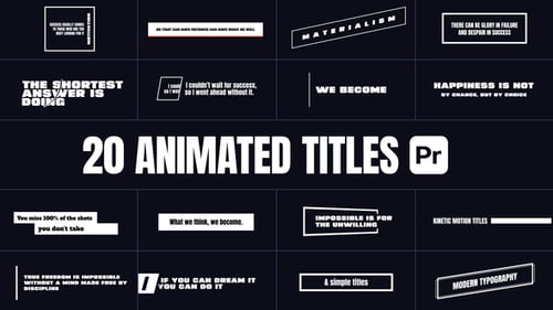 Animated Titles for Premiere Pro