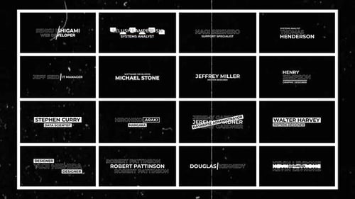Dynamic Glitch Lower Thirds Text Animation Pack