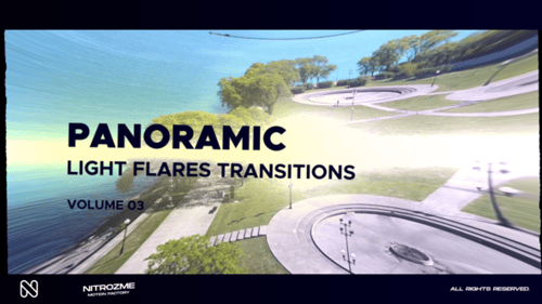 Light Flares Panoramic Transitions Vol. 03