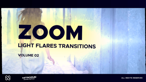Dynamic Light Flare Zoom Transitions Pack
