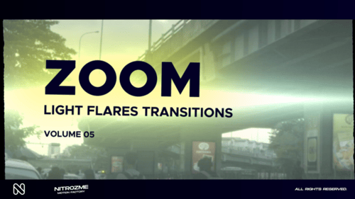 Dynamic Light Flare Zoom Transitions Pack