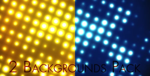 Dynamic Geometric Glowing Dots Looping Background
