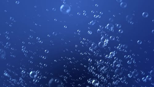 Boucle de bulles sous-marines
