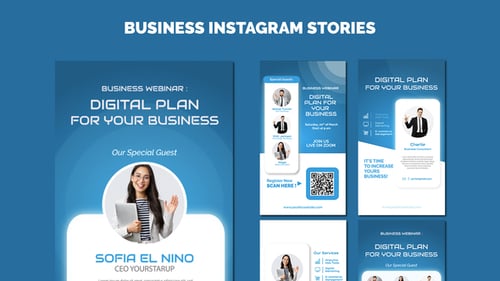 Digital Business Webinar Promotion for Social Media Stories