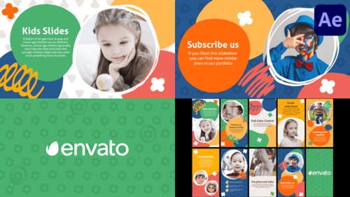 Kids Slideshow for After Effects