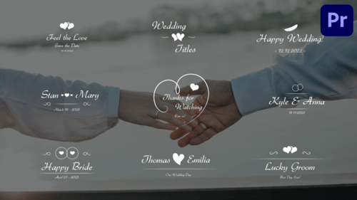 Elegant Wedding Titles for Premiere Pro