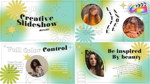 Animated Photo and Video Display with Stylized Text