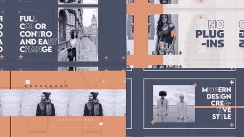 Dynamic Typography Intro with Geometric Accents