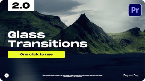 Modern Glass Cinematic Video Transitions Pack