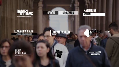 Modern Clean Lower Thirds for Professional Video Titles