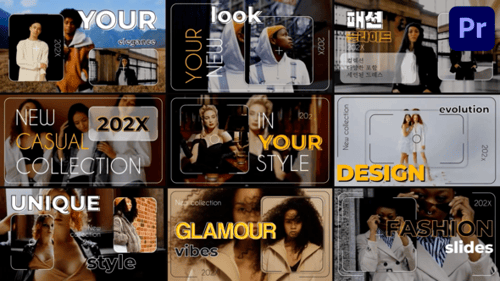 Stylish Frame Slideshow for Premiere Pro