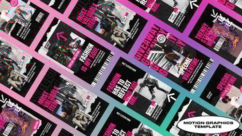 Edgy Grunge Fashion Promo Social Media Stories