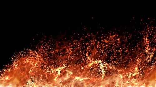 Burning Fire Sparks and Embers Overlay Effect