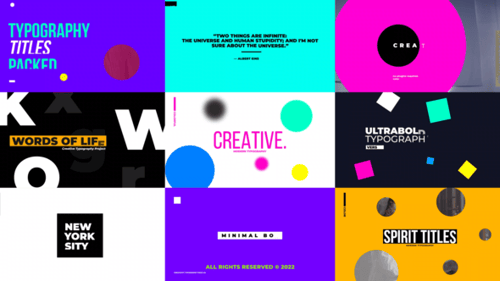 Typography Titles V2 | DR