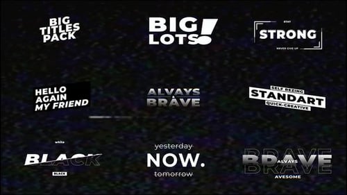 Glitch Titles | MOGRT