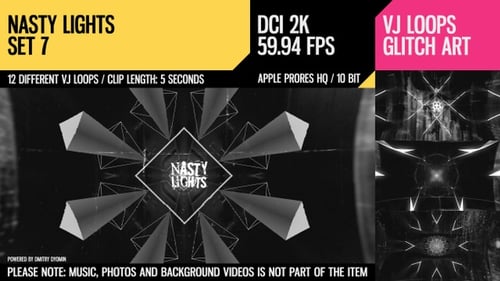 Dynamic Glitch Geometric Tunnel Logo Reveal