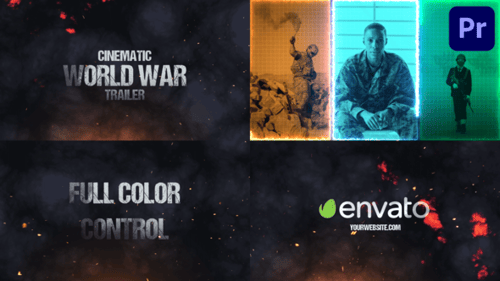 Cinematic World War Trailer for Premiere Pro