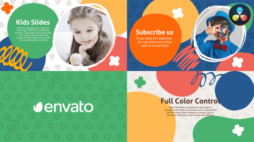 Dynamic Kids Photo Video Slideshow with Playful Scribble Transitions