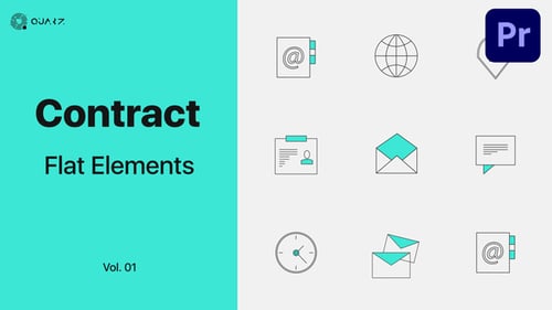 Contract Icons for Premiere Pro Vol. 01