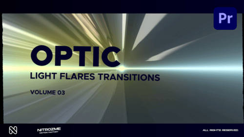 Cinematic Light Flare Transitions Pack for Dynamic Video Editing