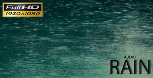 Rain Drops Falling With Audio FULL HD