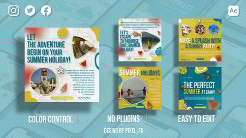 Summer Holiday Instagram Posts V2