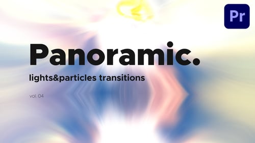 Lights & Particles Panoramic Transitions for Premiere Pro Vol. 04