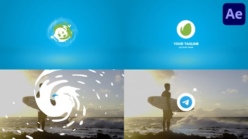 Clean Liquid Logo for After Effects