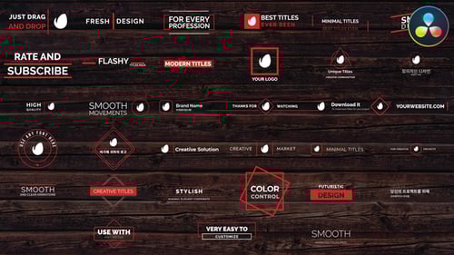 Modern Geometric Animated Titles and Lower Thirds