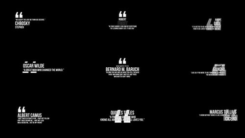 Animated Quote Titles with Clean Typography