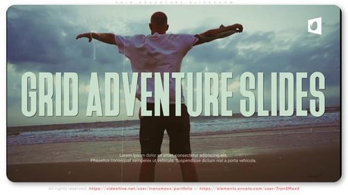 Dynamic Grid Slideshow for Travel and Adventure Content