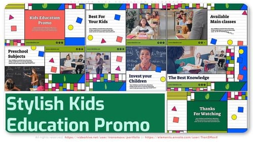Stylish Kids Education Slideshow