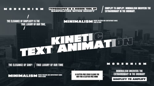 Kinetic Text Animation for Premiere Pro