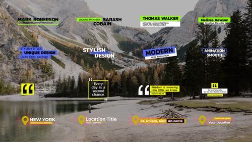 Modern Animated Lower Thirds and Clean Text Overlays