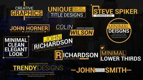 Animações criativas do Terceiro Inferior