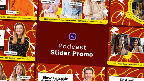 Dynamic Podcast Episode Promotion Slides